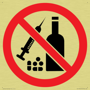 P908 Prohibition: No alcohol or drugs